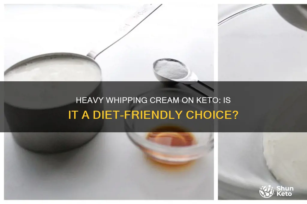 can you use heavy whipping cream on keto diet