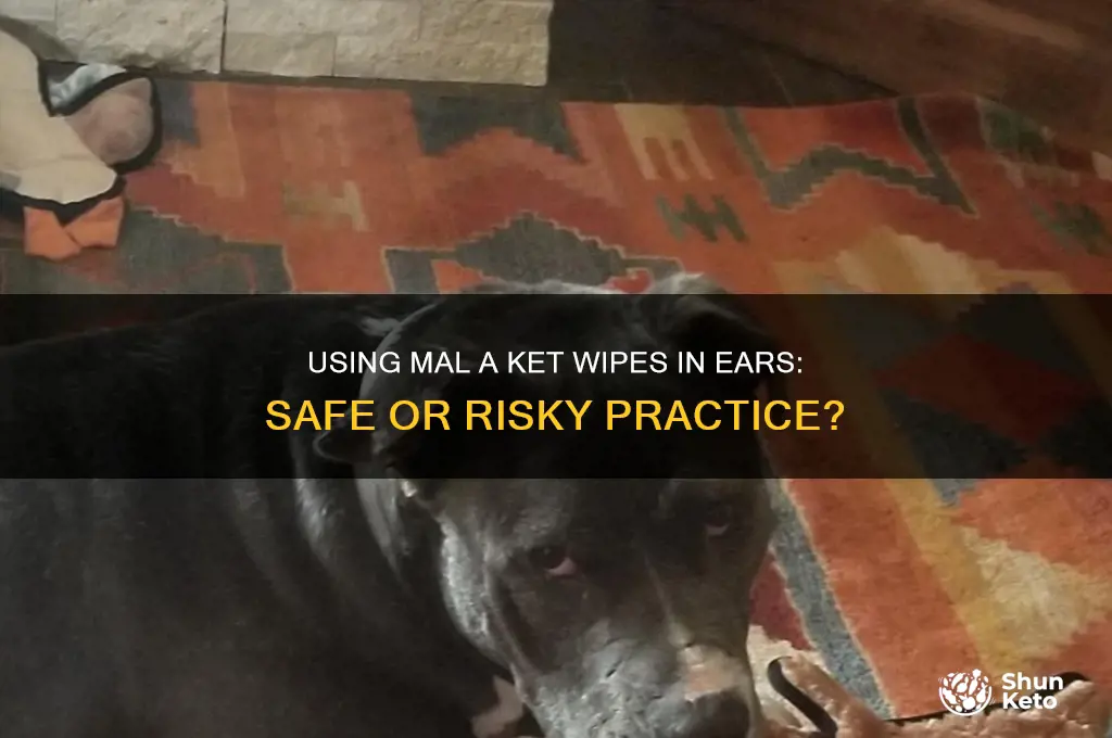 can you use mal a ket wipes in ears