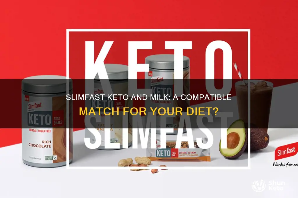 can you use milk with slimfast keto diet