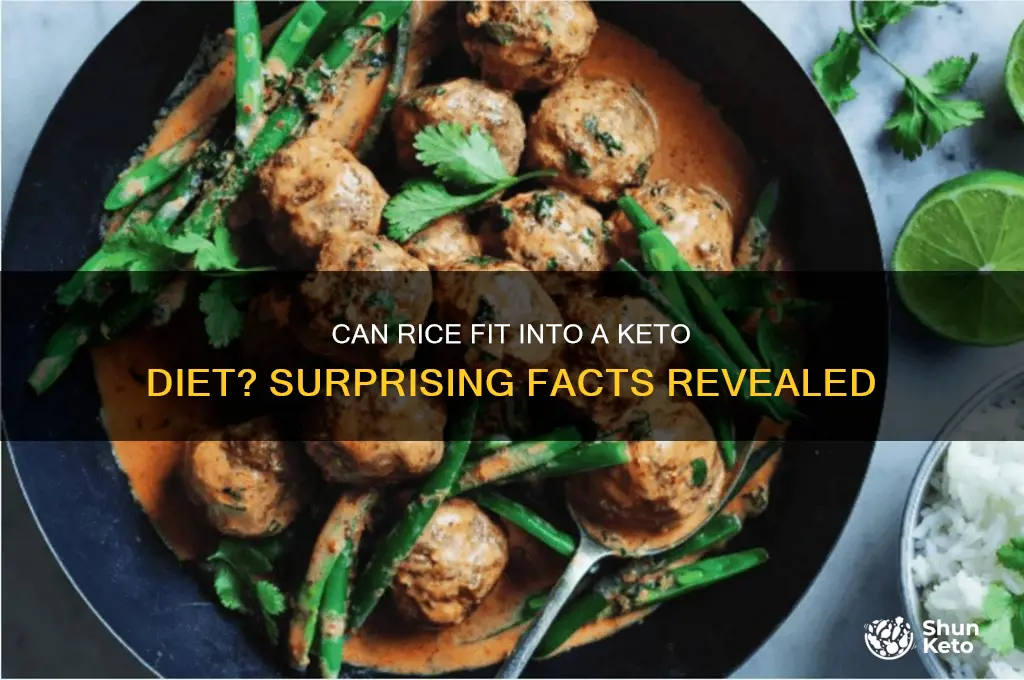 can you use rice in keto