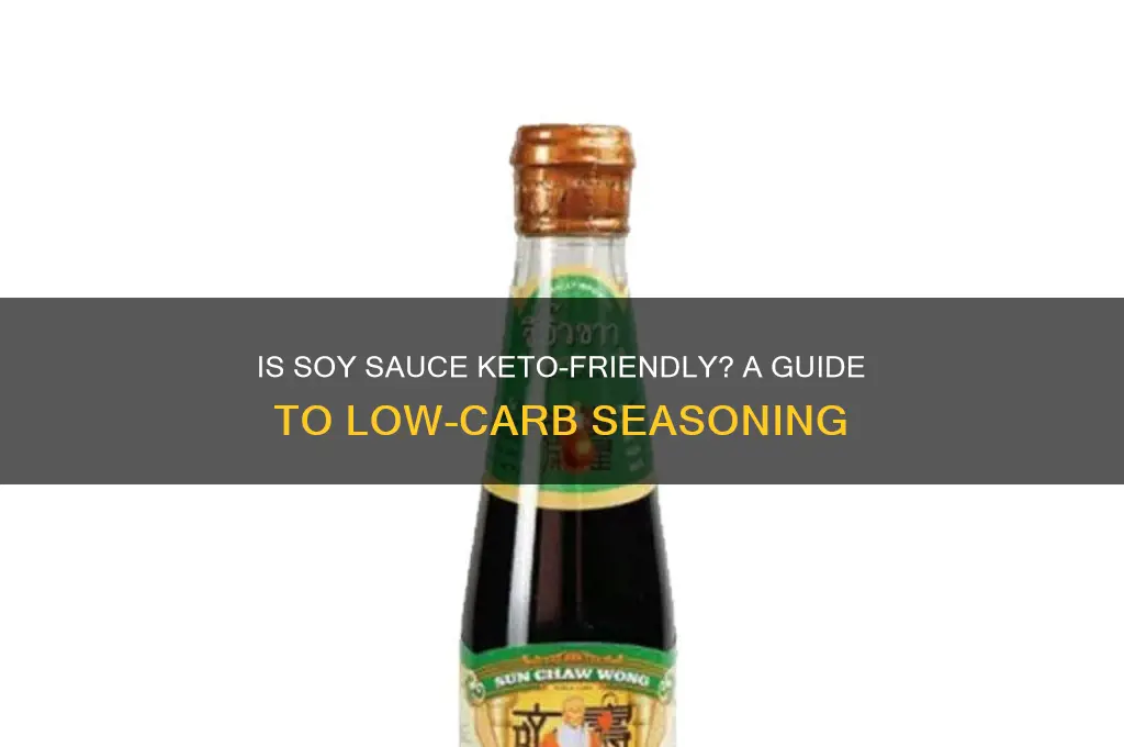 can you use soy sauce on keto