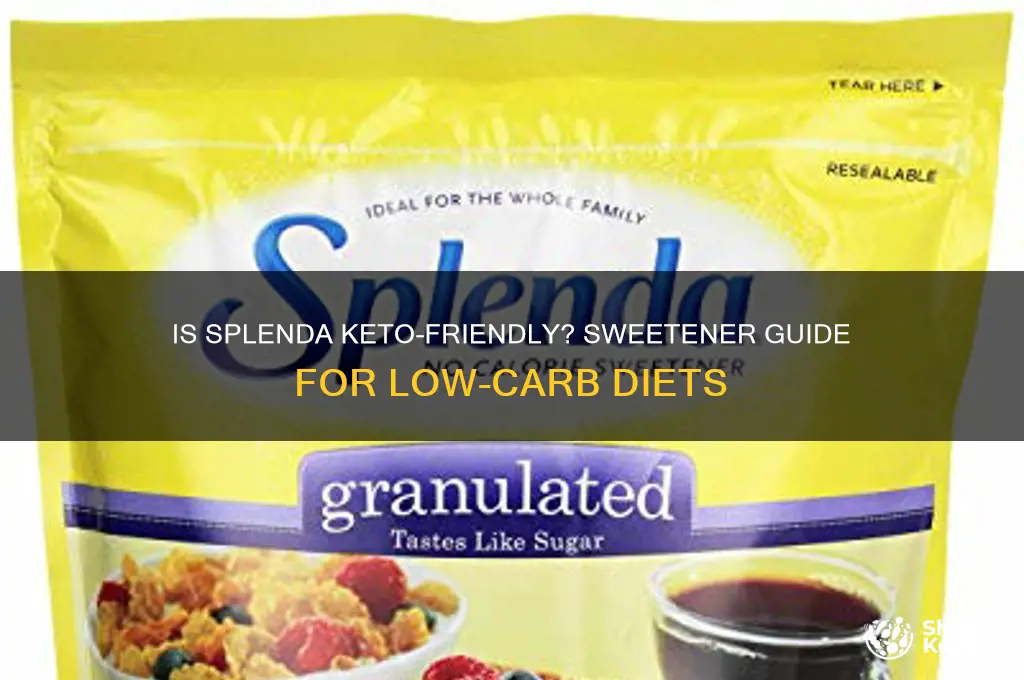 can you use splenda on a keto diet