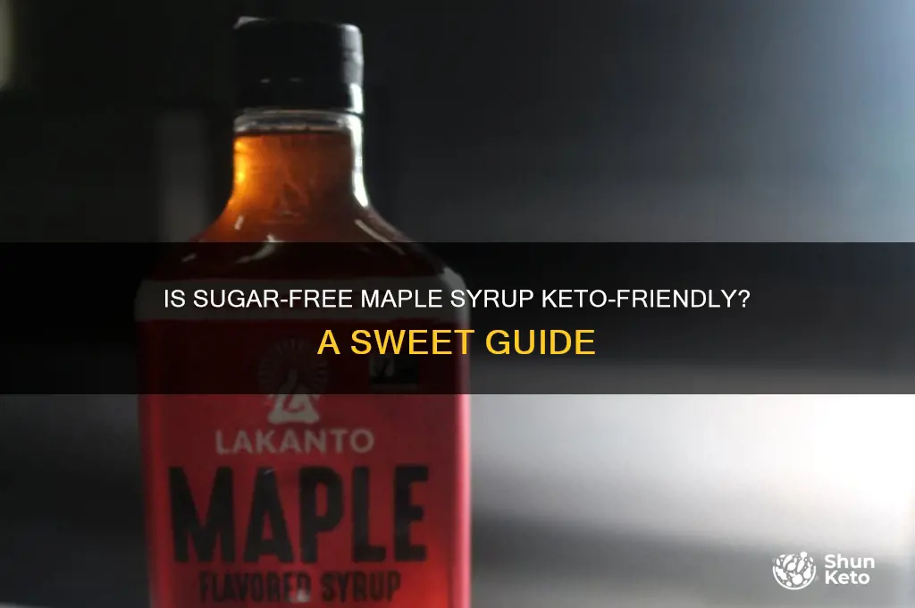 can you use sugar free maple syrup on keto