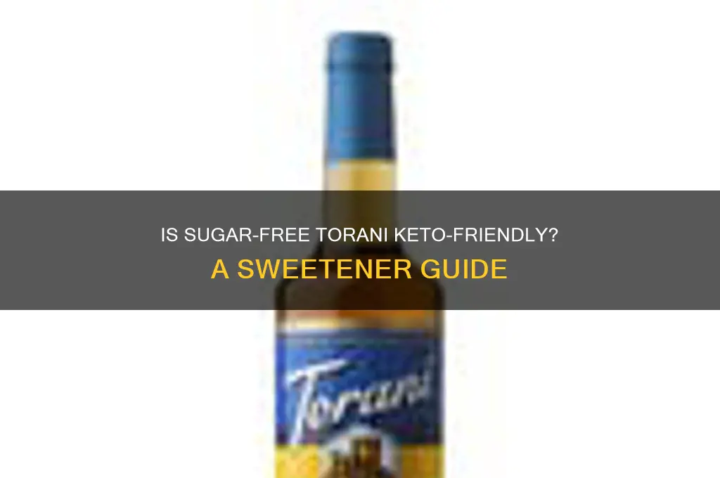 can you use sugar-free torani on keto
