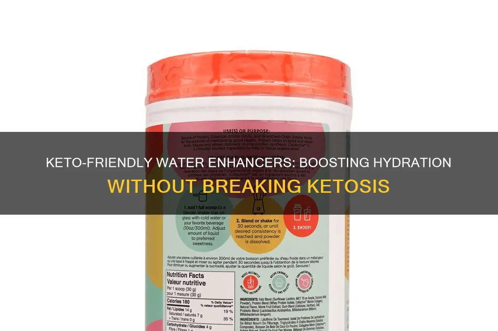 can you use water enhancers on keto diet