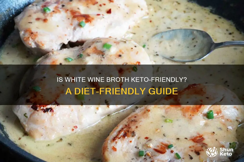 can you use white wine broth on keto diet