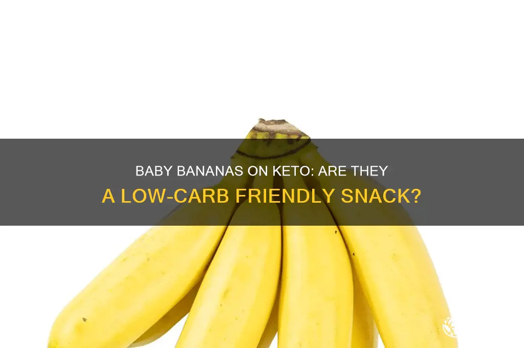 can you want baby bananas on keto