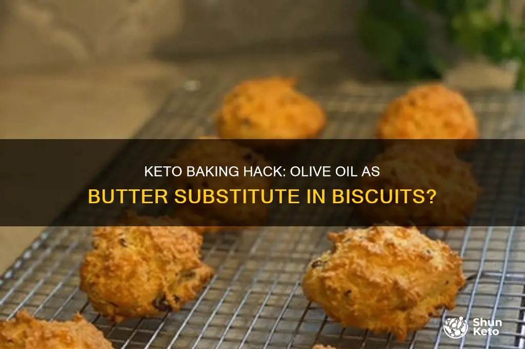can your substitutebutter with olive oil in keto bisquits