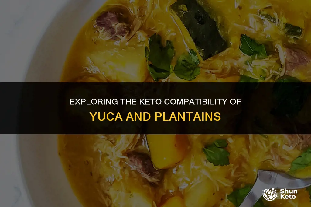 can yuca and plantains keto friendly