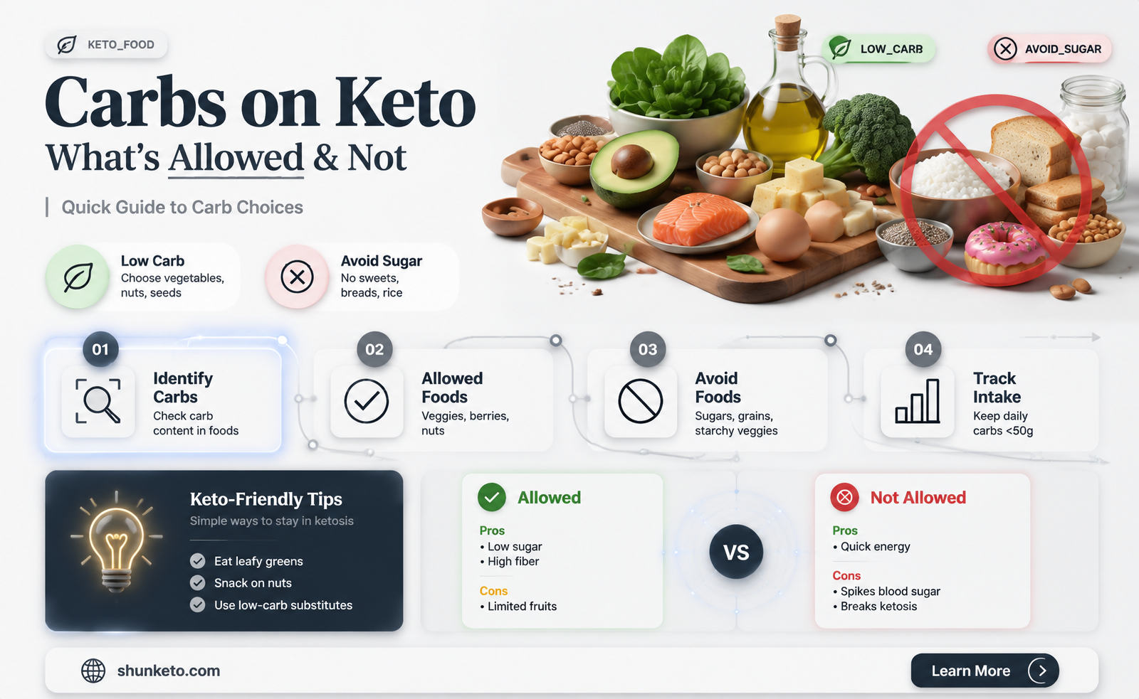 are carbs allowed on keto