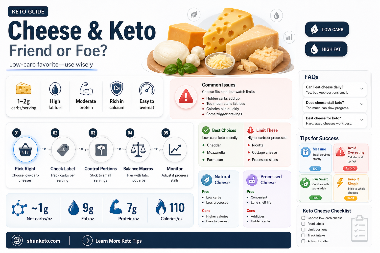 are all cheeses okay on keto