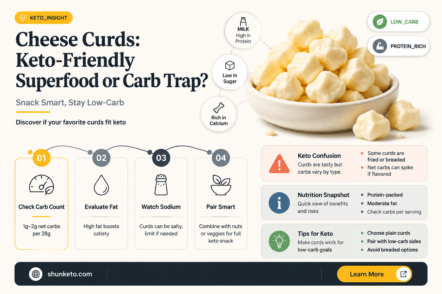 are cheese curds keto