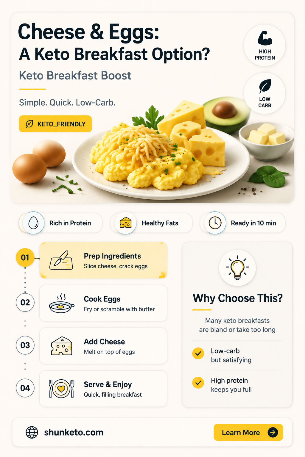 are cheese eggs keto