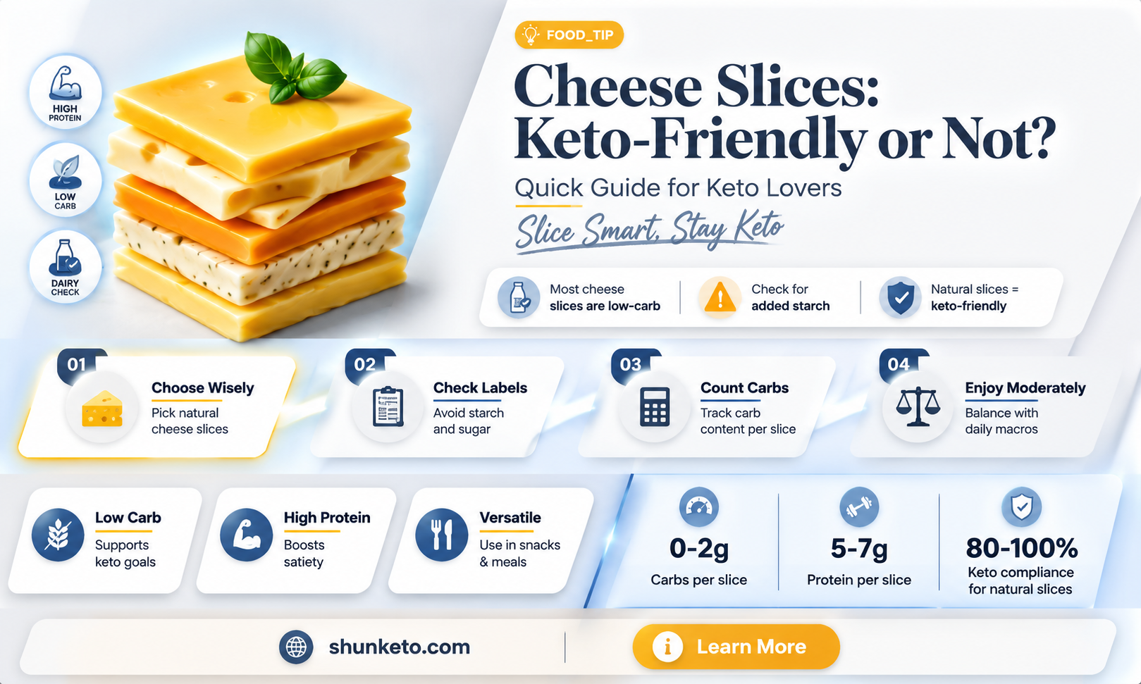 are cheese slices keto