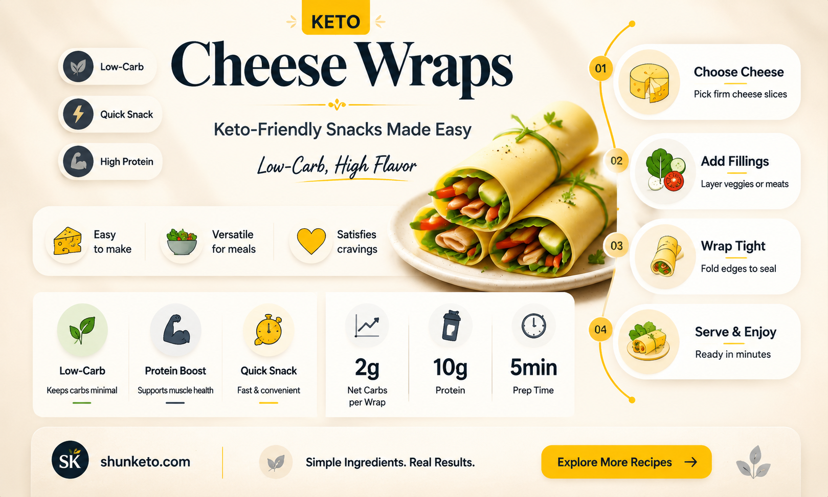 are cheese wraps keto