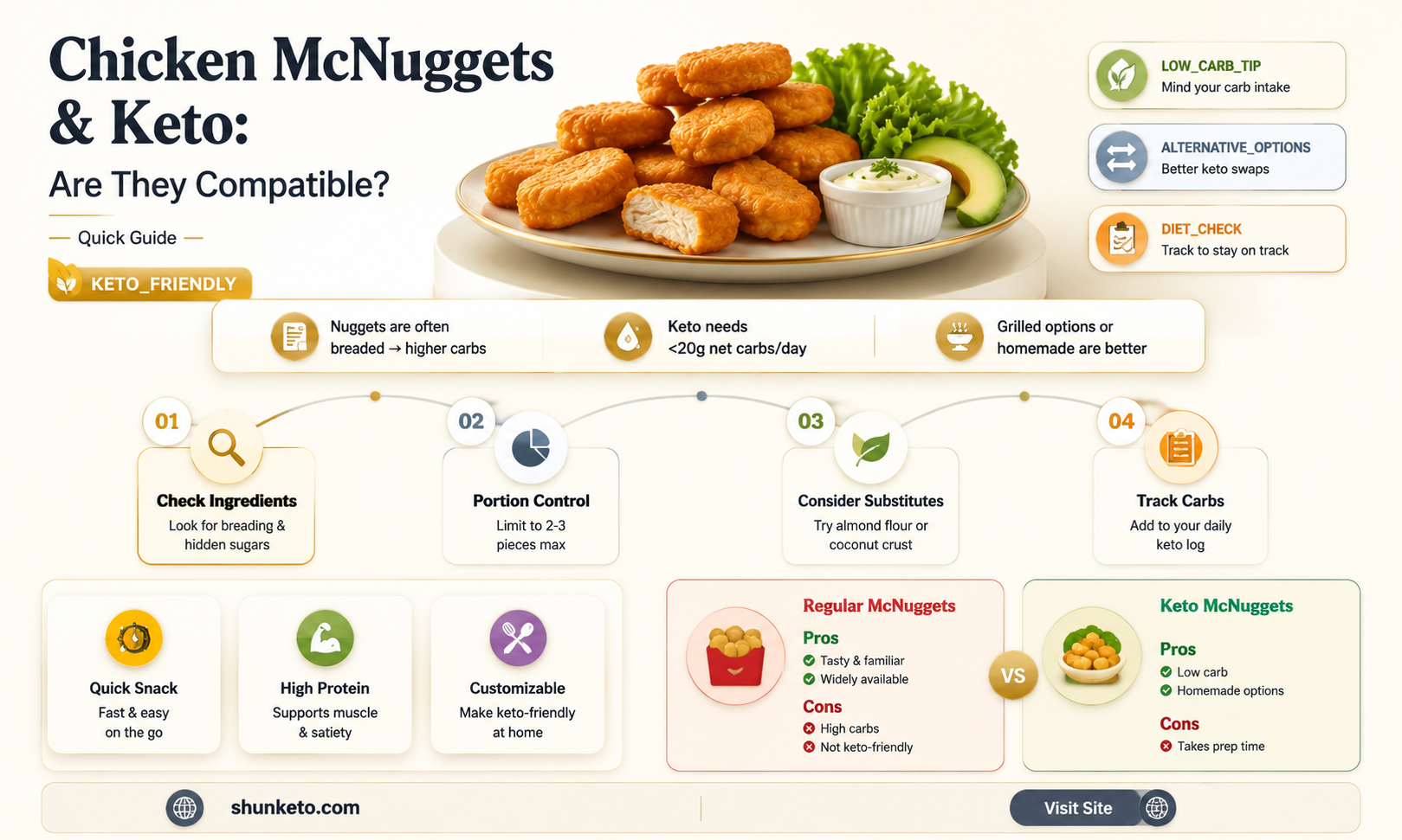 are chicken mcnuggets keto