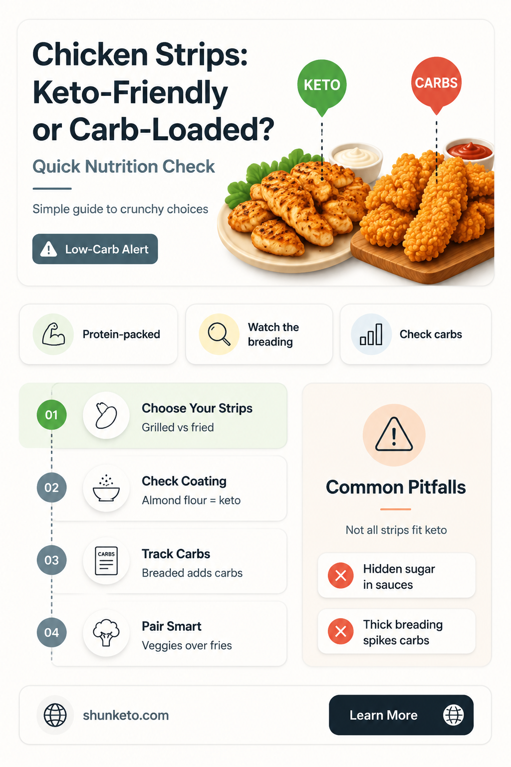 are chicken strips keto