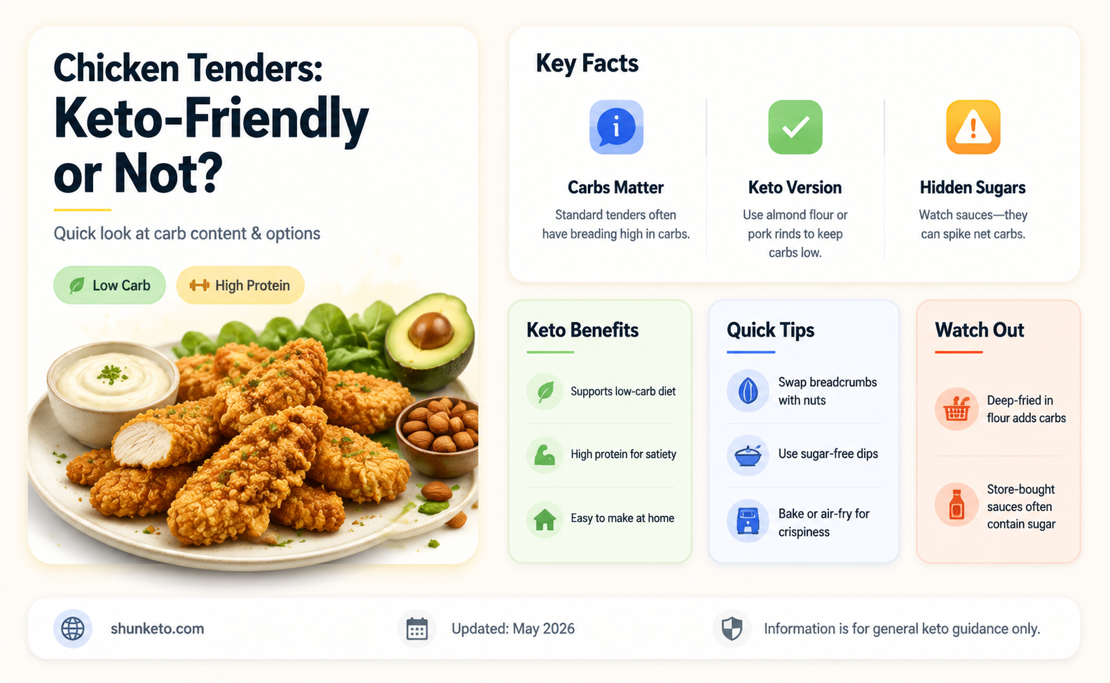are chicken tenders keto