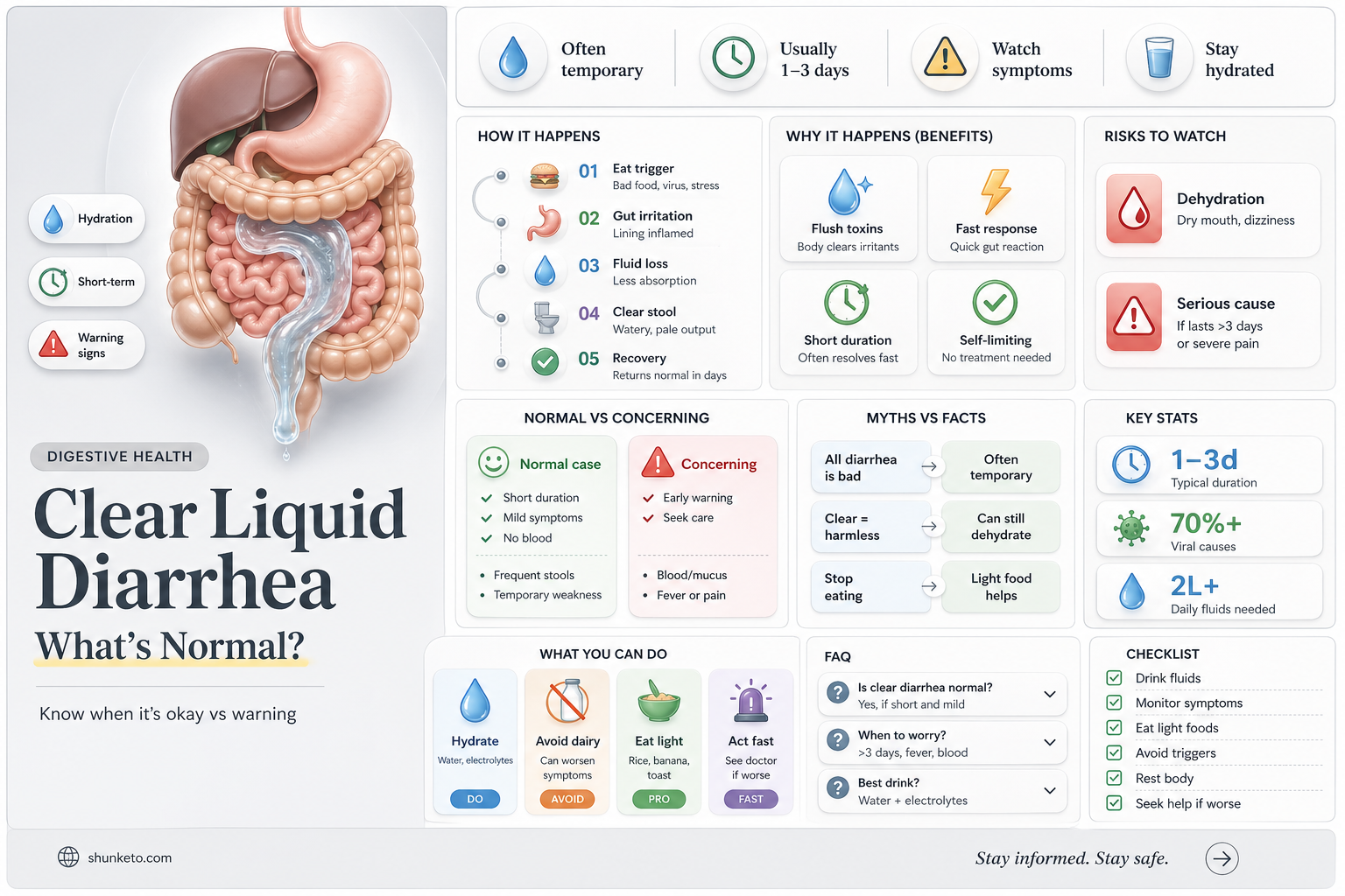 am i supposed to have diarrhea on clear liquid diet