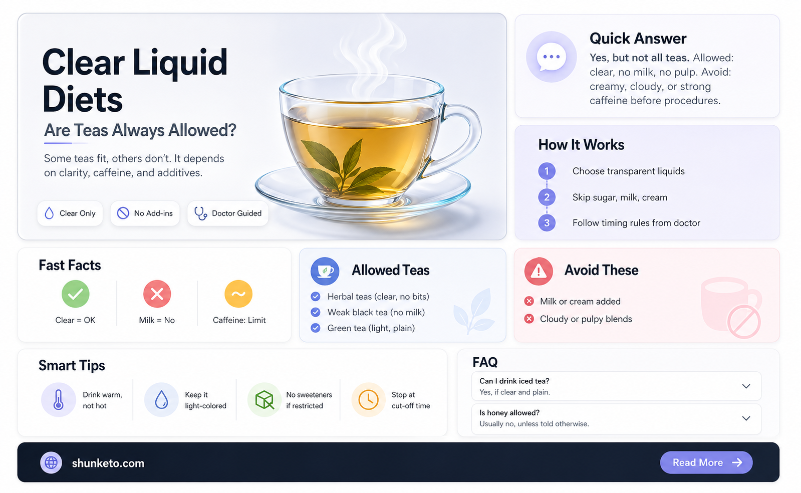 are all teas clear liquid diet