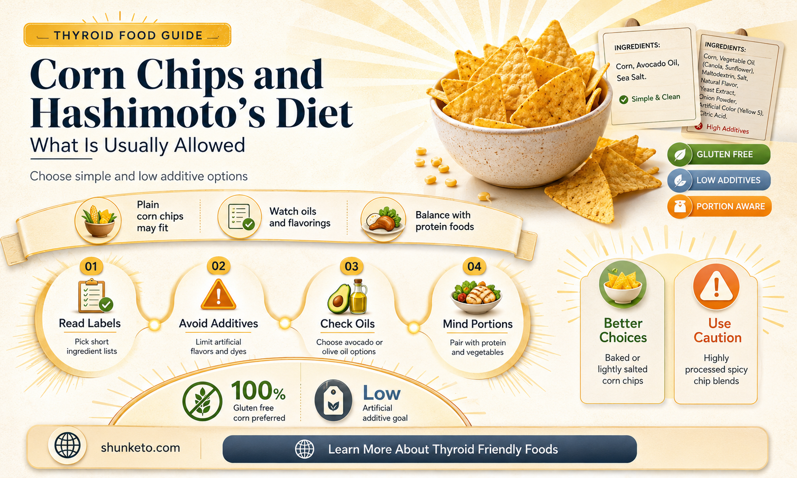 are corn chips allowed on hashimotos diet