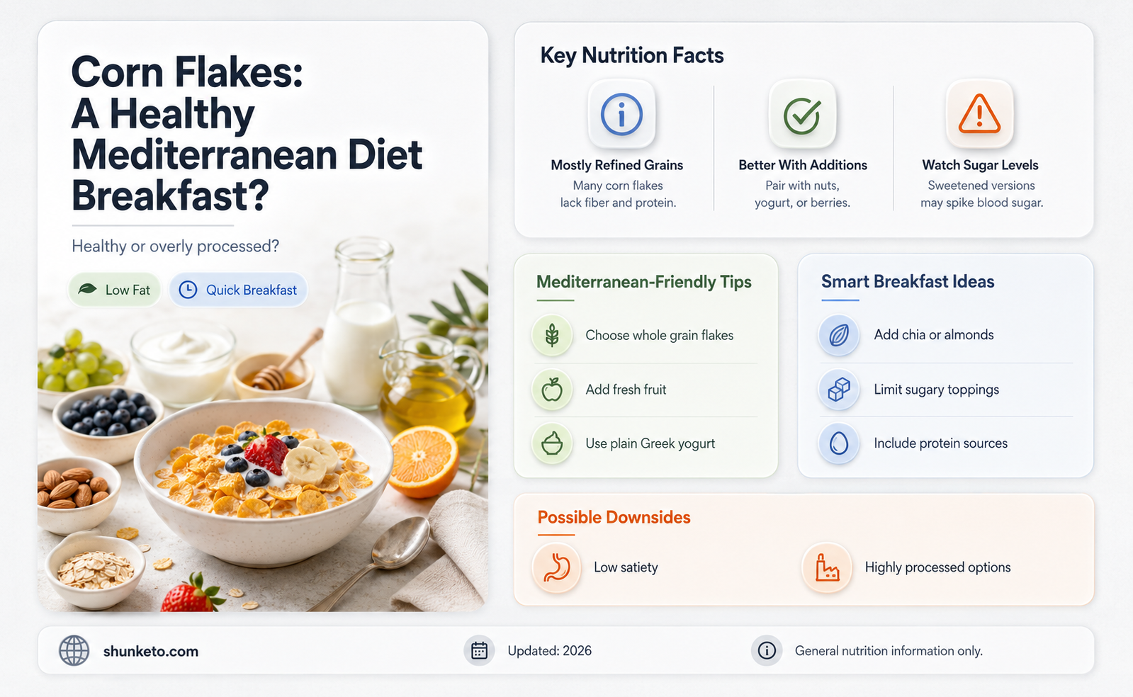are corn flakes part of mediterranean diet