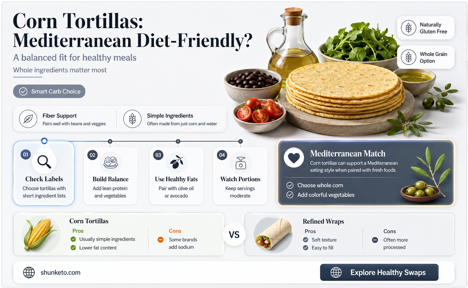 are corn tortillas mediterranean diet