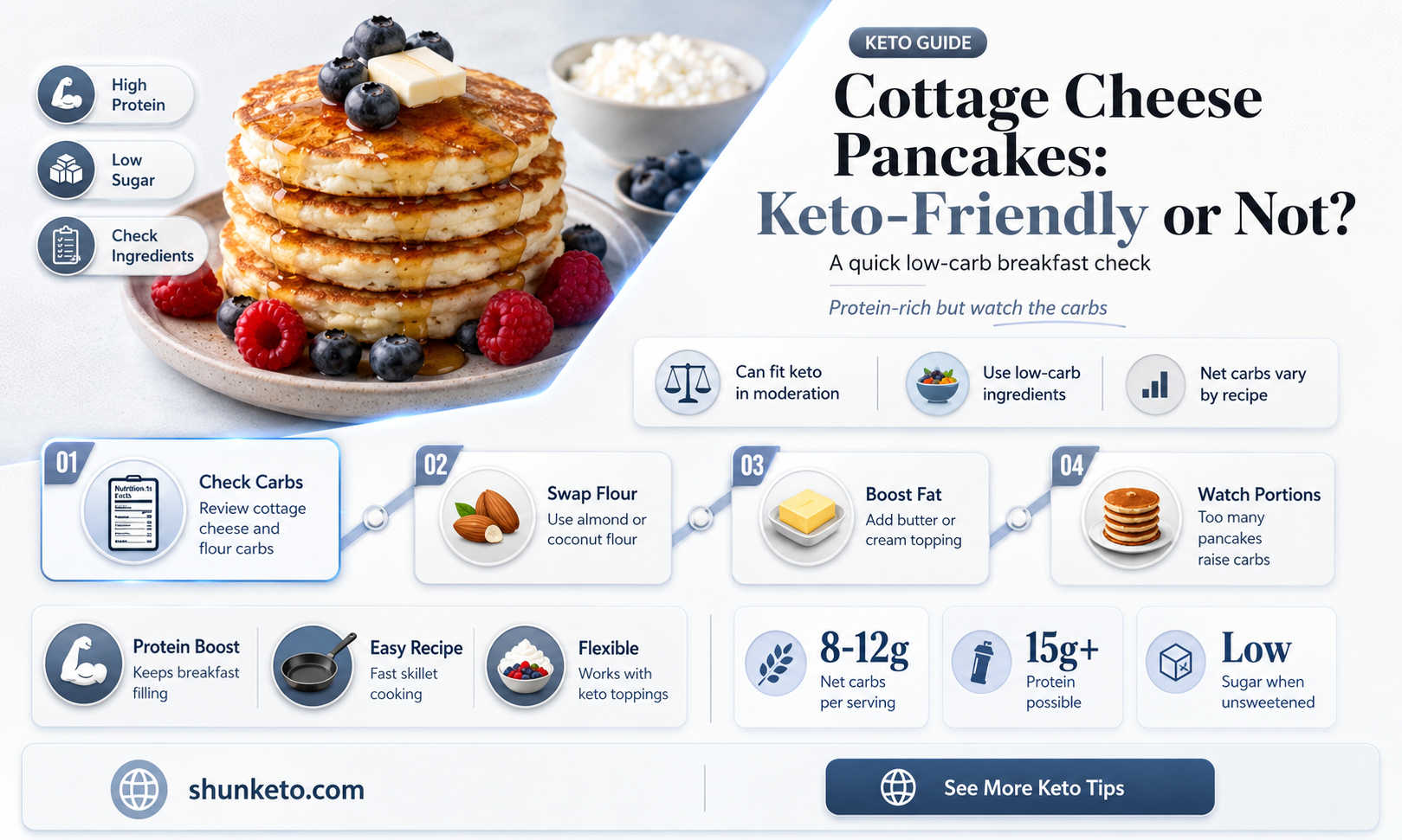 are cottage cheese pancakes keto