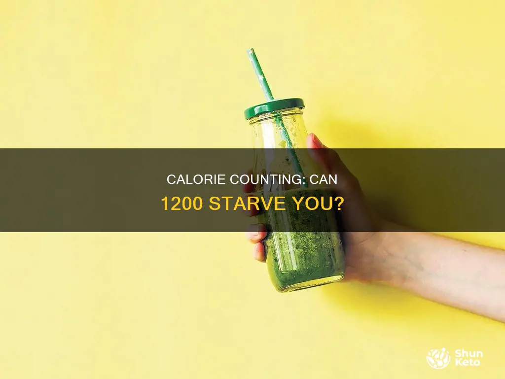 could a 1200 calorie diet starve someone