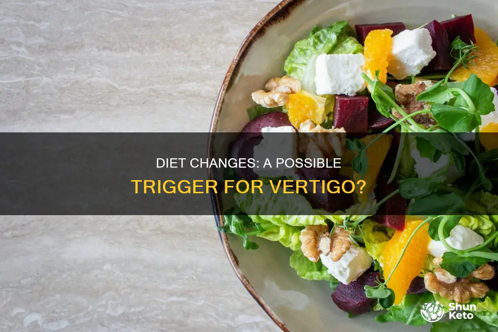 could diet change be the cause of vertigo