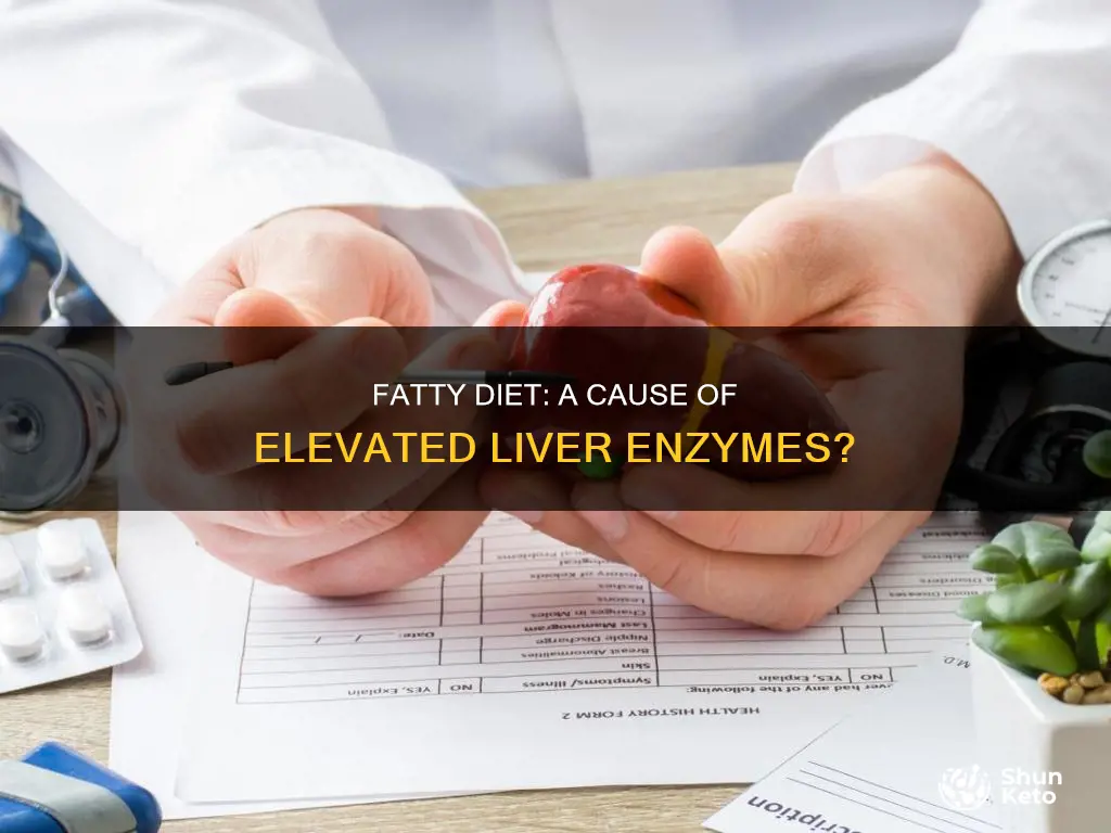 could elevated luve enzymes be caused by a fatty diet