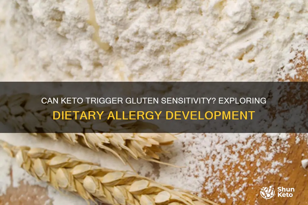 could i develop a gluten allergy when on keto
