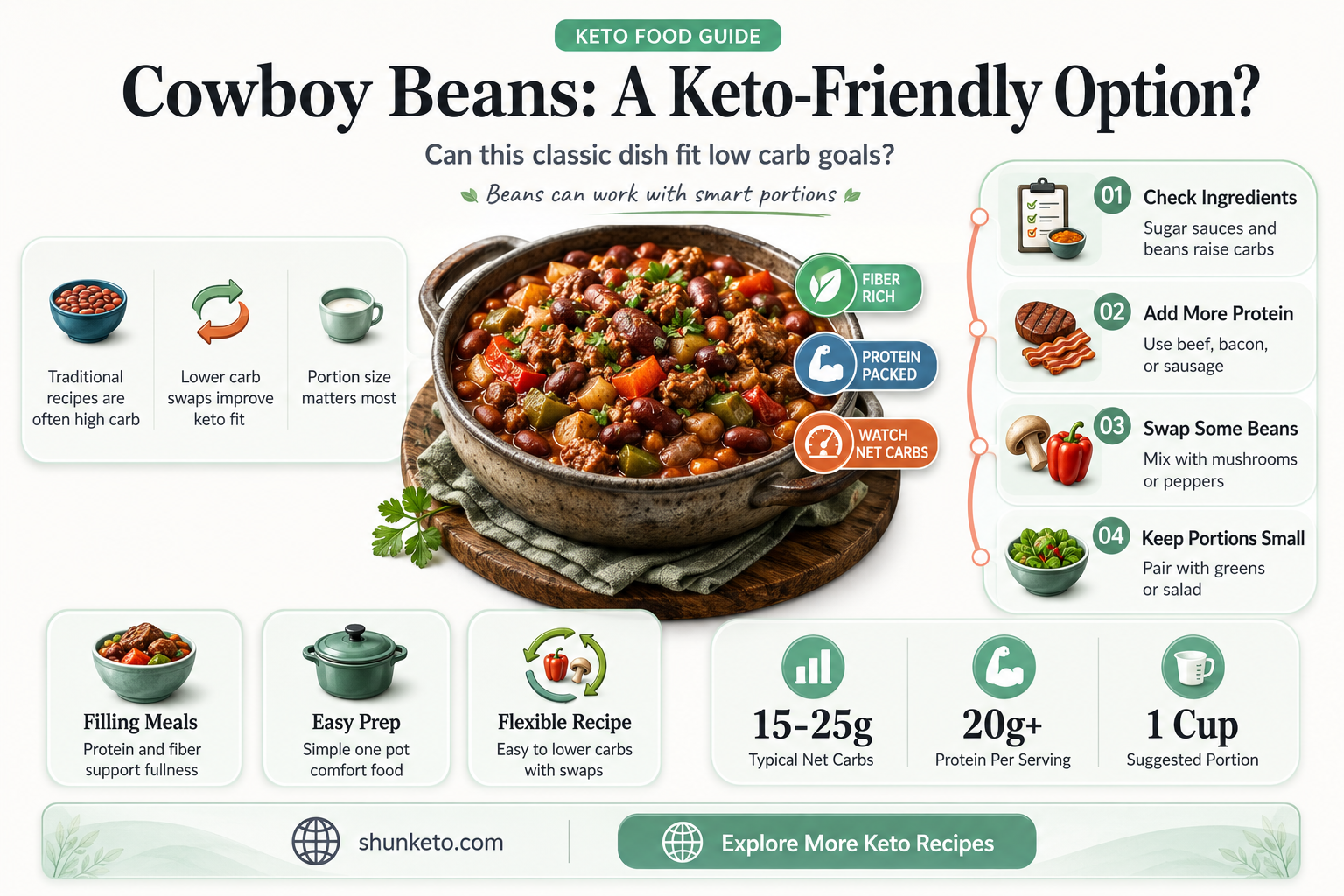 are cowboy beans keto approved