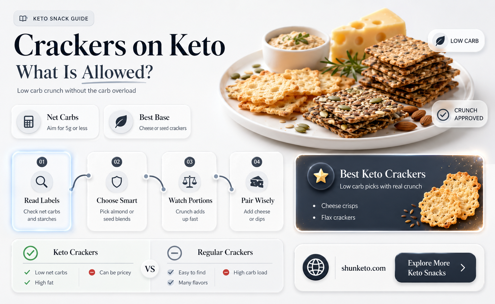 are crackers allowed on keto