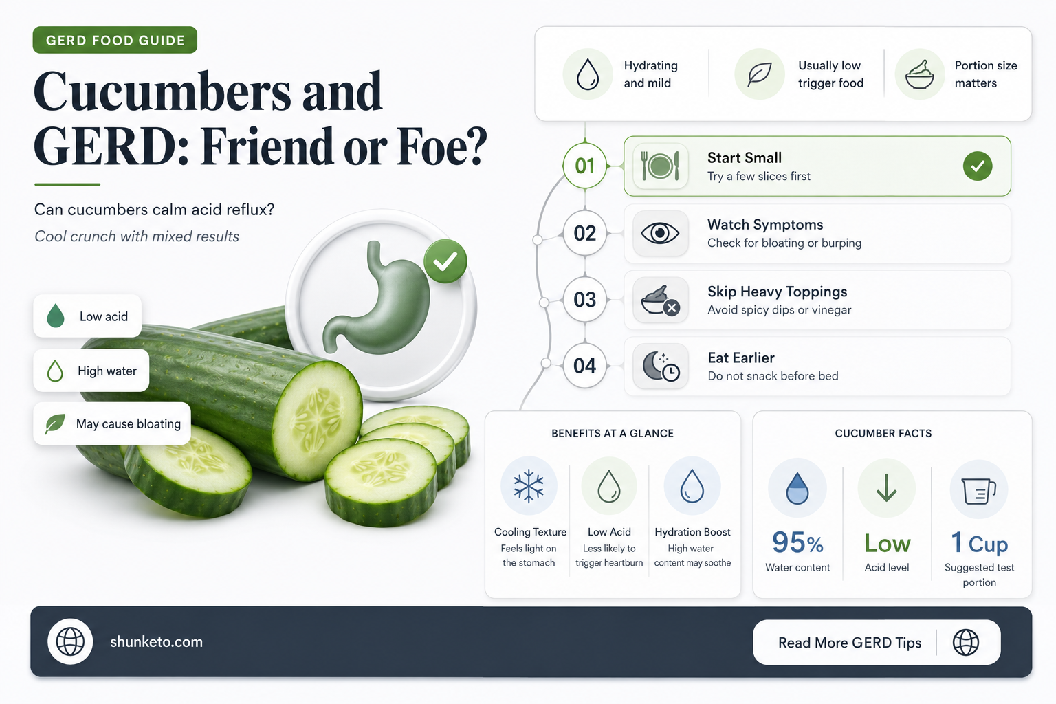are cucumbers ok for a gerd diet
