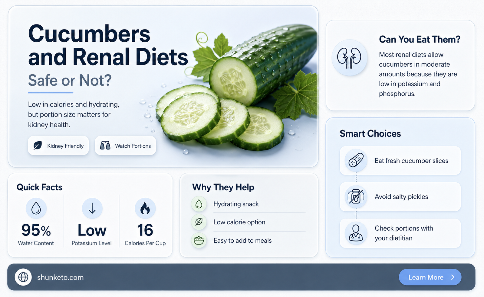 are cucumbers safe for renal diet