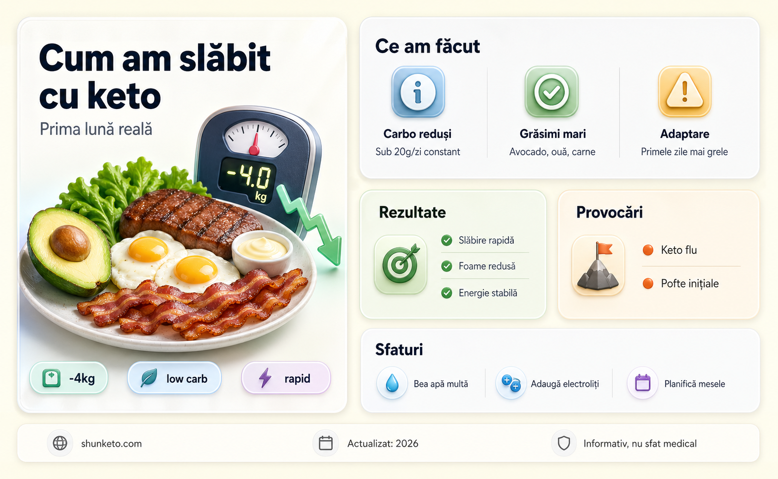 am slabit cu dieta ketogenica in prima luna