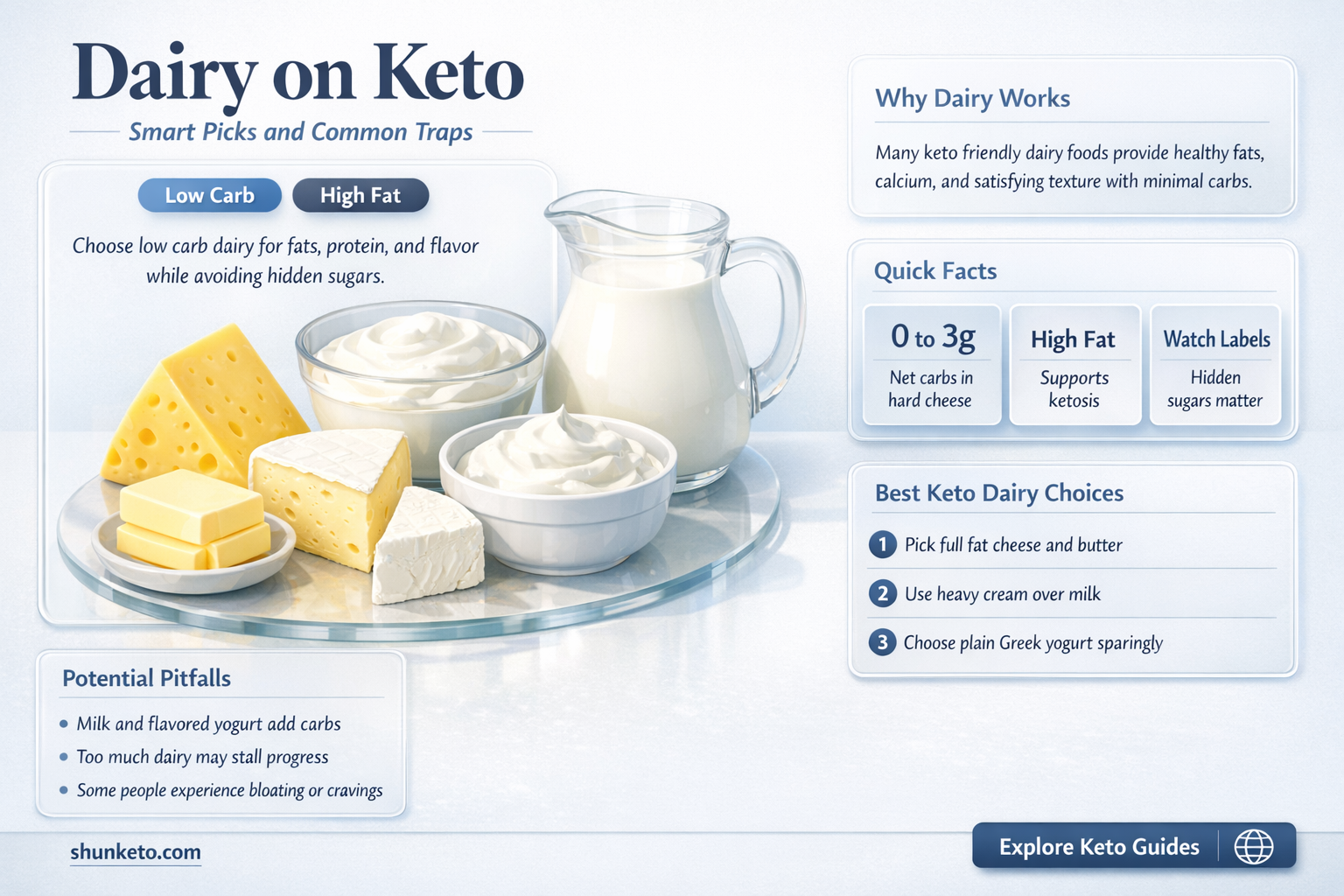 are dairy products part of keto