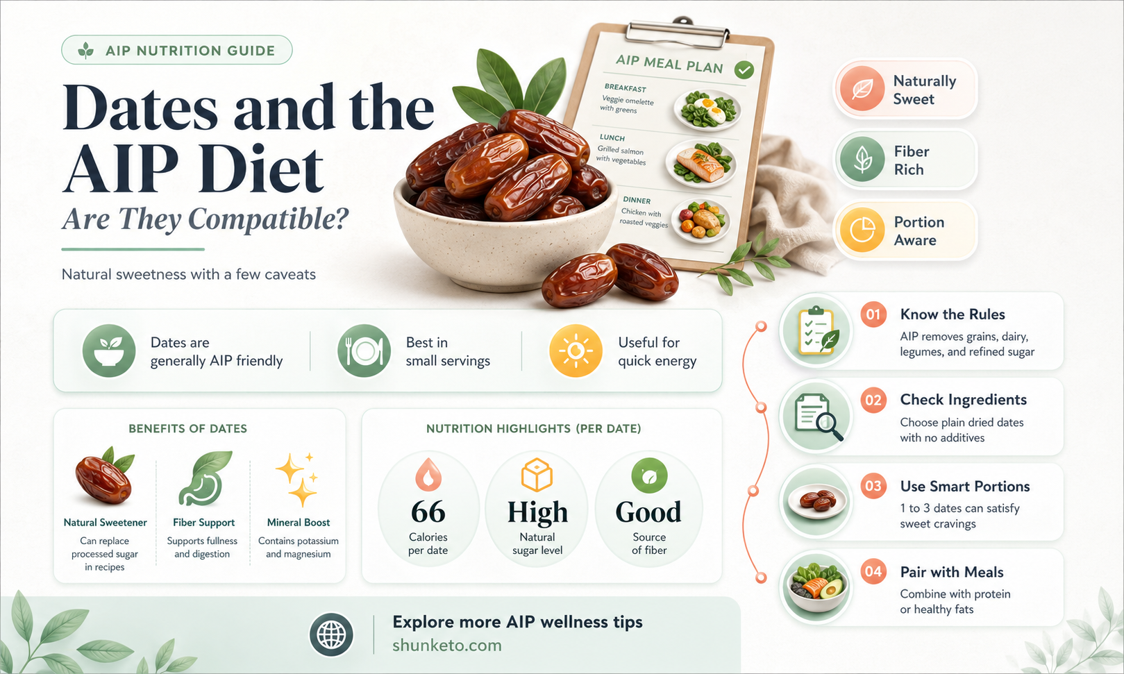 are dates allowed on aip diet