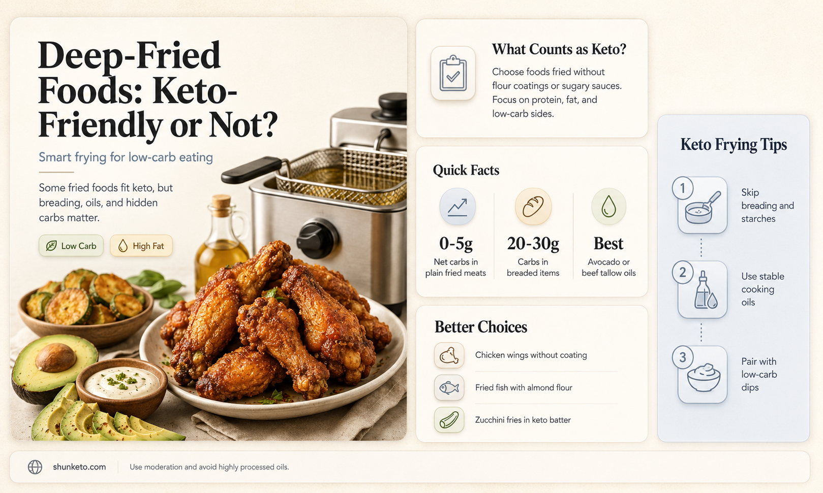 are deep fried foods keto