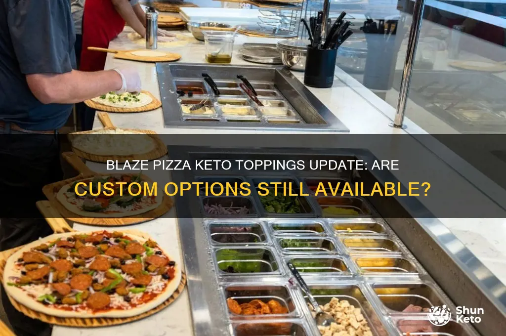 did blaze pizza stop custom keto toppings
