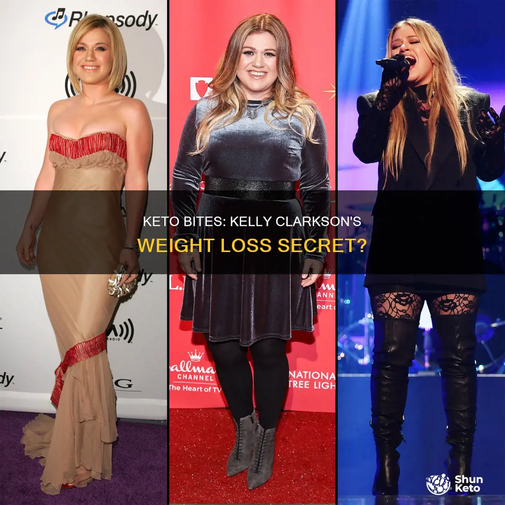 did kelly clarkson really lose weight with keto bites