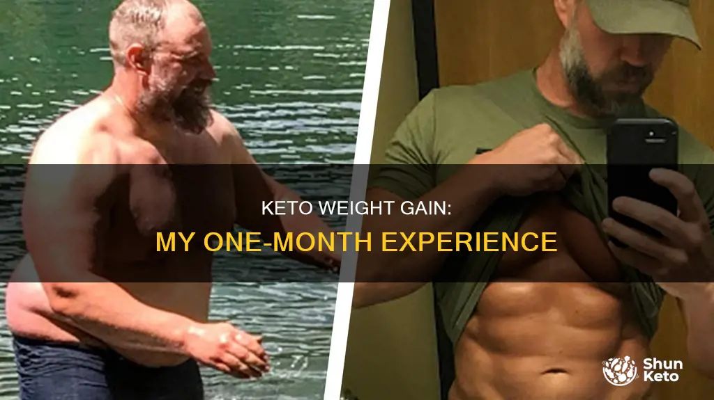 did keto 1 month gained weight