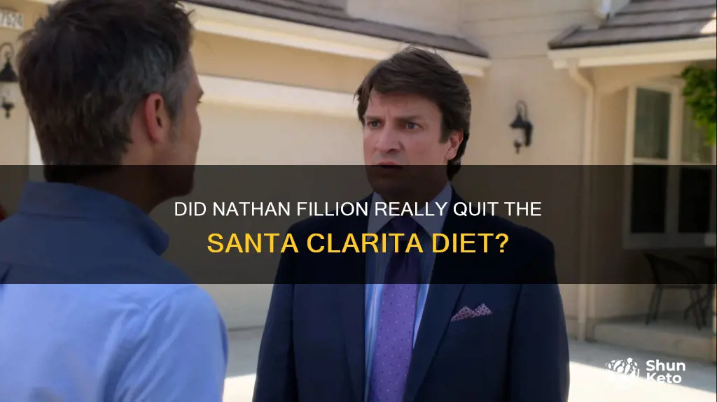 did nsthan fillion quit santa carlas diet