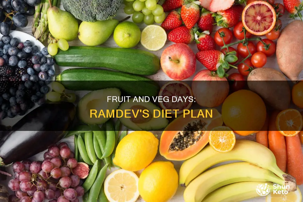 did ramdev tell fruit day vegetable day diet