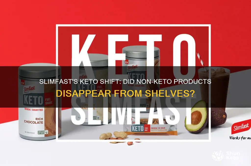 did slimfast remove all non-keto products from stores