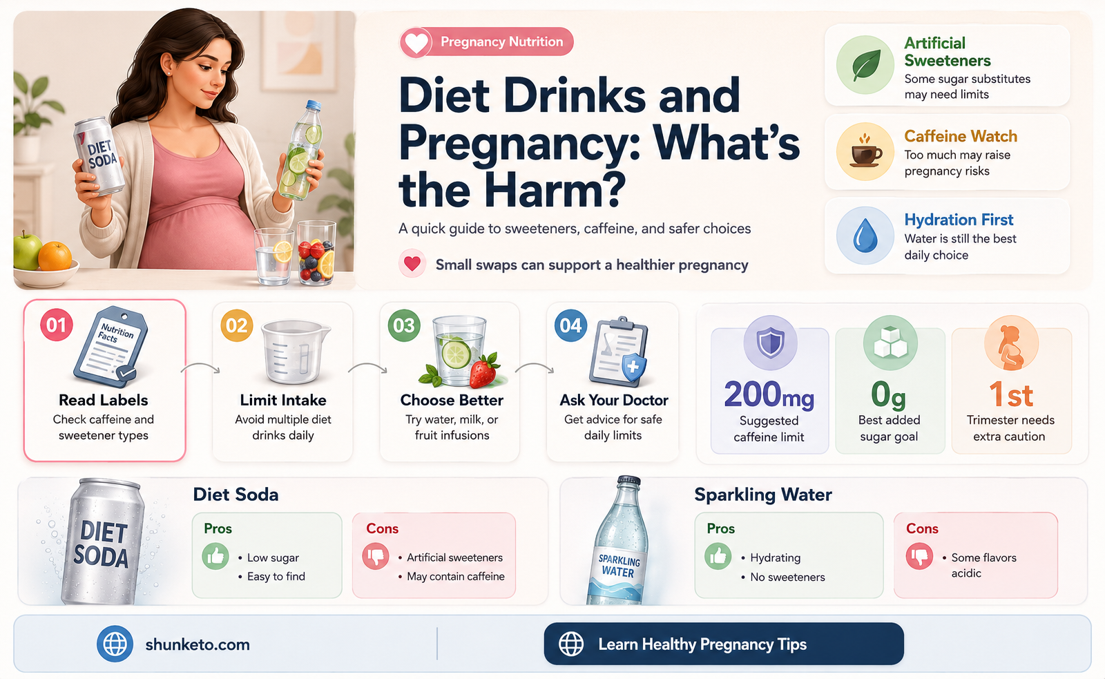 are diet drinks harmful when pregnant