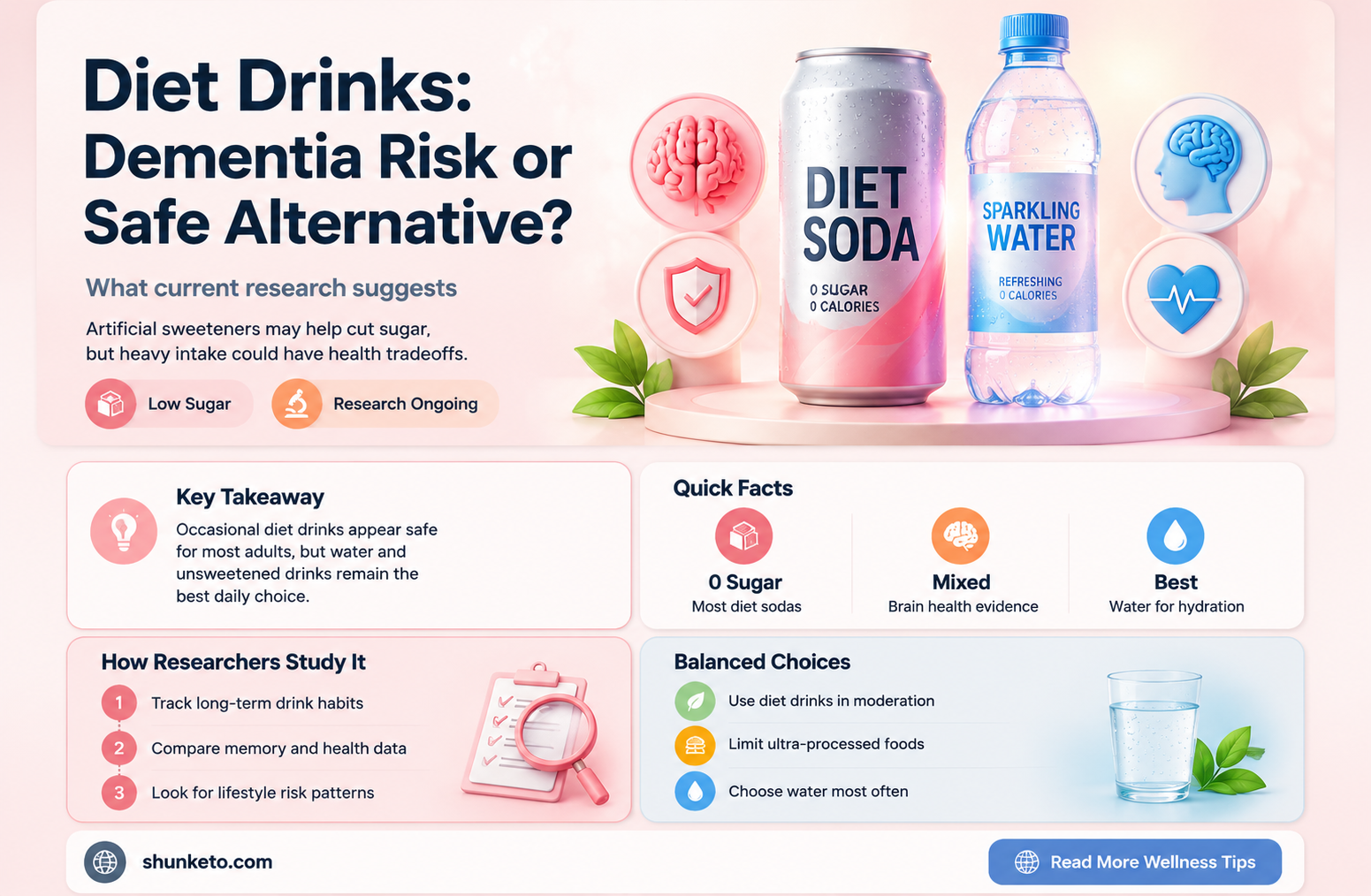 are diet drinks linked to dementia