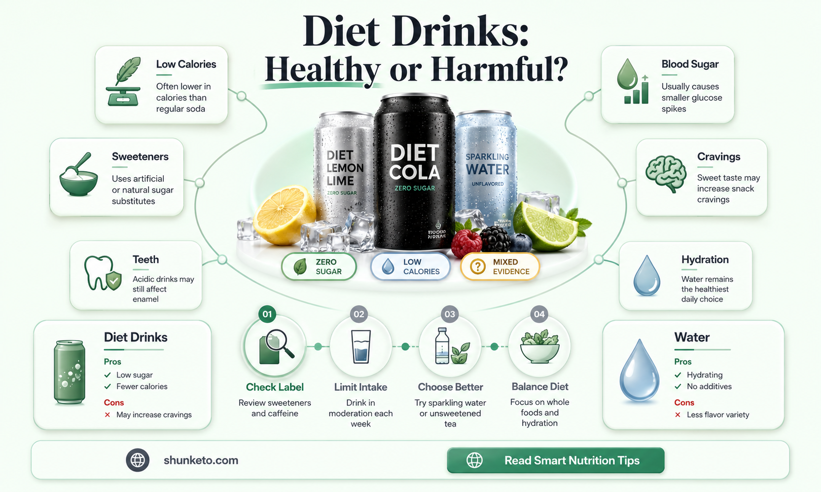 are diet drinks better for you