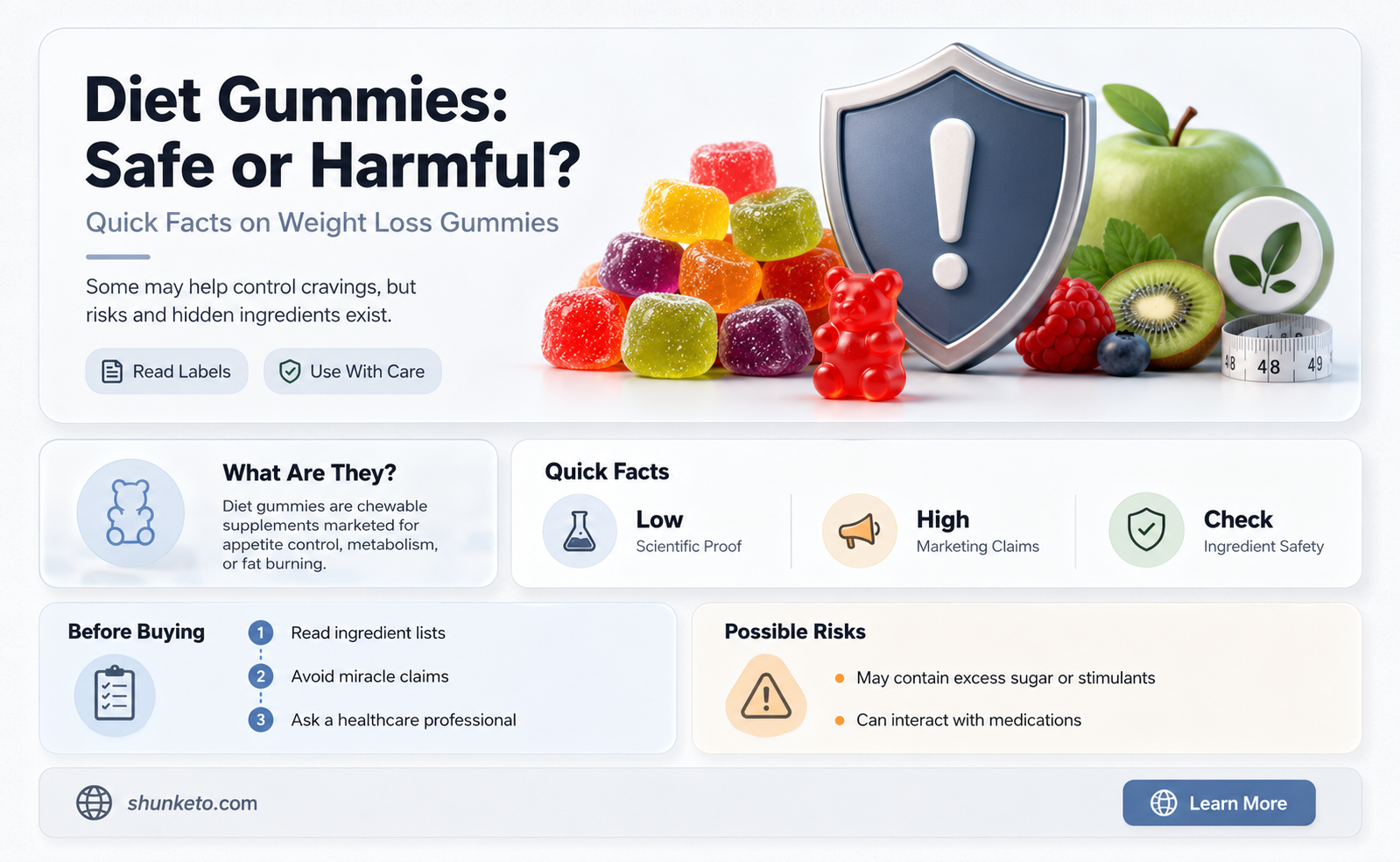 are diet gummies safe